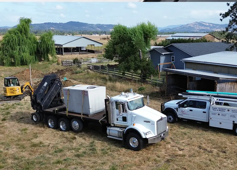 Septic System Installation Equipment Located in Eugene, OR